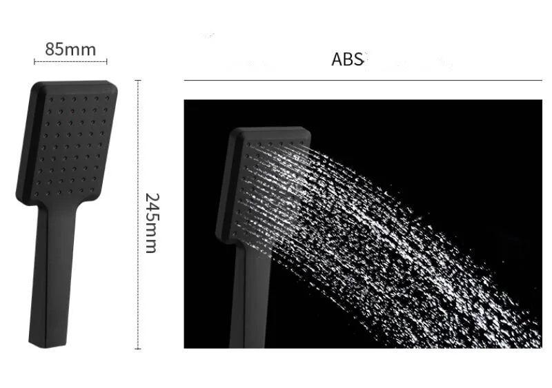 Shower Head Black Water Saving