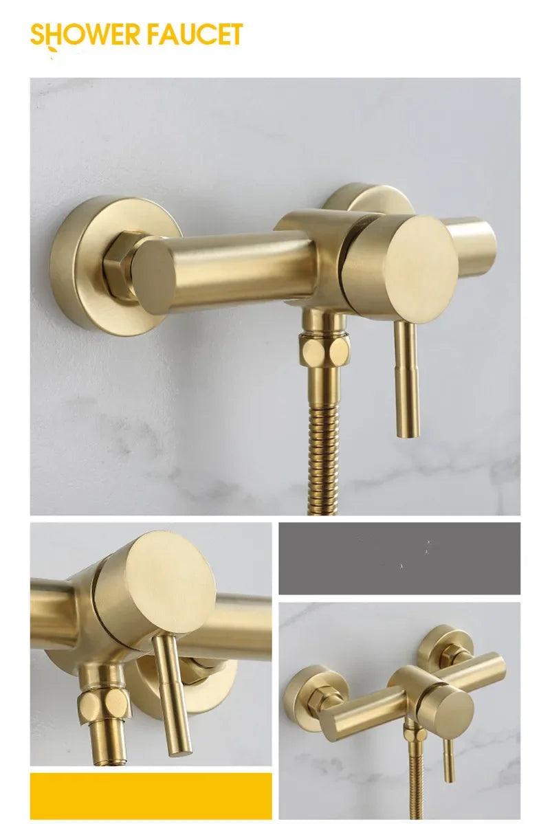 Gold Bathroom Shower System