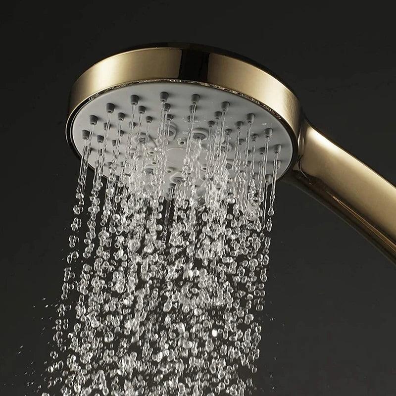 Shower Head Gold Handheld