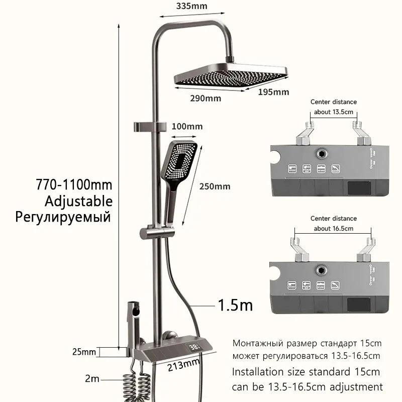 Shower Full Set LED