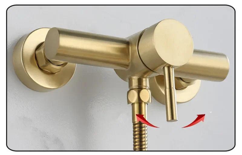 Gold Bathroom Shower System