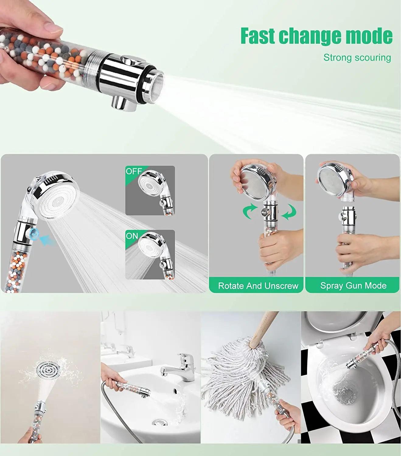 Shower Head 3-modes