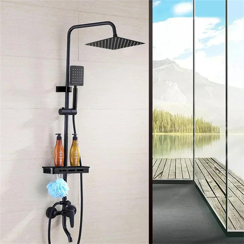 Black Shower Set